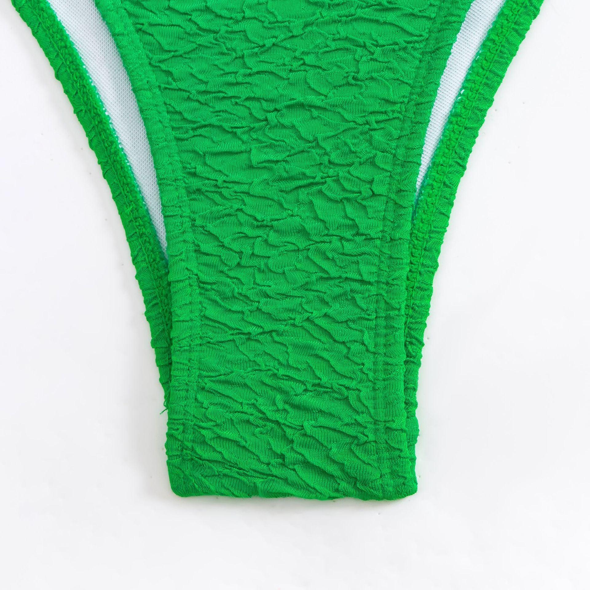 Ladies Solid Color One Piece Swimwear 4005 - SWEETKAMA