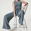 Ladies Solid Color Overall Sleeveless Daily Jumpsuit 23100 - SWEETKAMA