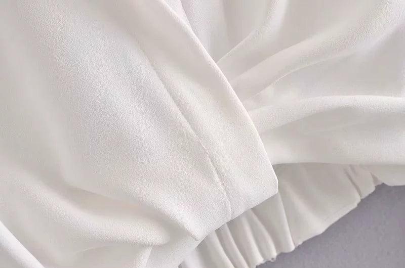 Ladies Solid Color Shirt And Straight Skirt Set 8712 - SWEETKAMA