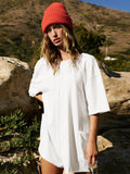 Ladies Solid Color Short Sleeves Romper EKBI - SWEETKAMA