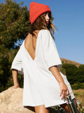 Ladies Solid Color Short Sleeves Romper EKBI - SWEETKAMA