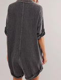 Ladies Solid Color Short Sleeves Romper SKJ518 - SWEETKAMA