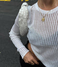 Ladies Solid Color Slim Fit Knit Blouse TX0022 - SWEETKAMA
