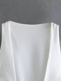 Ladies Solid Color Stain Tie Back Crop Top 2650 - SWEETKAMA