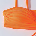 Ladies Solid Color String Straps 2PCS Bikini Set 4038 - SWEETKAMA