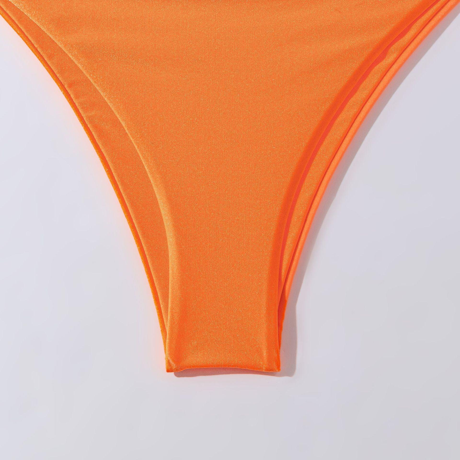 Ladies Solid Color String Straps 2PCS Bikini Set 4038 - SWEETKAMA