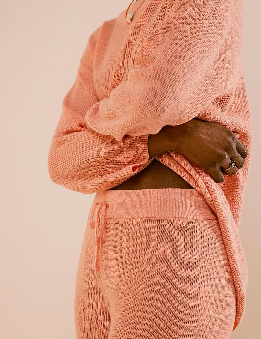 Ladies Solid Color Sweater and Pants Set SKST469 - SWEETKAMA