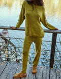 Ladies Solid Color Sweater and Pants Set SKST469 - SWEETKAMA