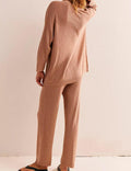 Ladies Solid Color Sweater and Pants Set SKST469 - SWEETKAMA