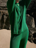 Ladies Solid Color Sweater and Pants Set SKST469 - SWEETKAMA