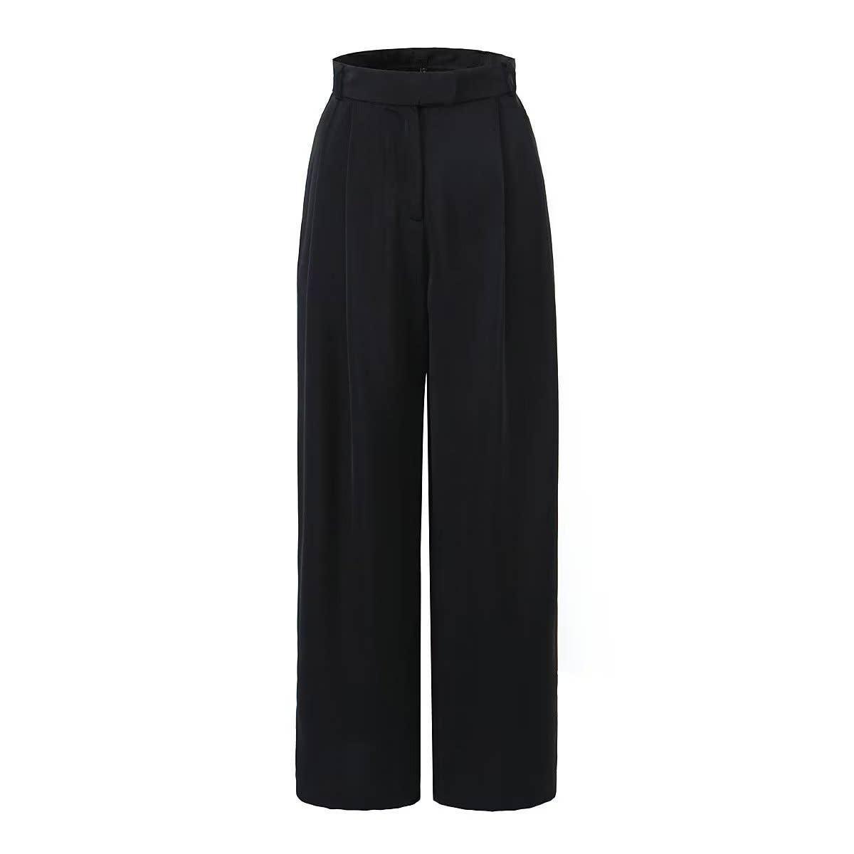 Ladies Solid Color Top and Pant Set Daily Set FKW0609 - SWEETKAMA