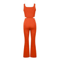 Ladies Solid Color Top and Pant Set Daily Set FY010 - SWEETKAMA