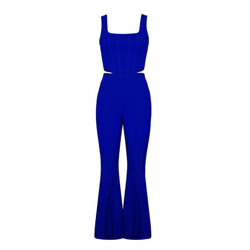 Ladies Solid Color Top and Pant Set Daily Set FY010 - SWEETKAMA