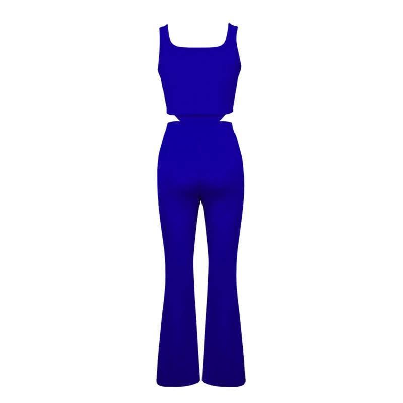 Ladies Solid Color Top and Pant Set Daily Set FY010 - SWEETKAMA