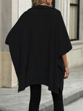 Ladies Solid Color Turndown Collar Knit Top E2391 - SWEETKAMA