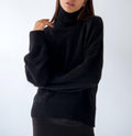 Ladies Solid Color Turtleneck Knit Sweater W003 - SWEETKAMA