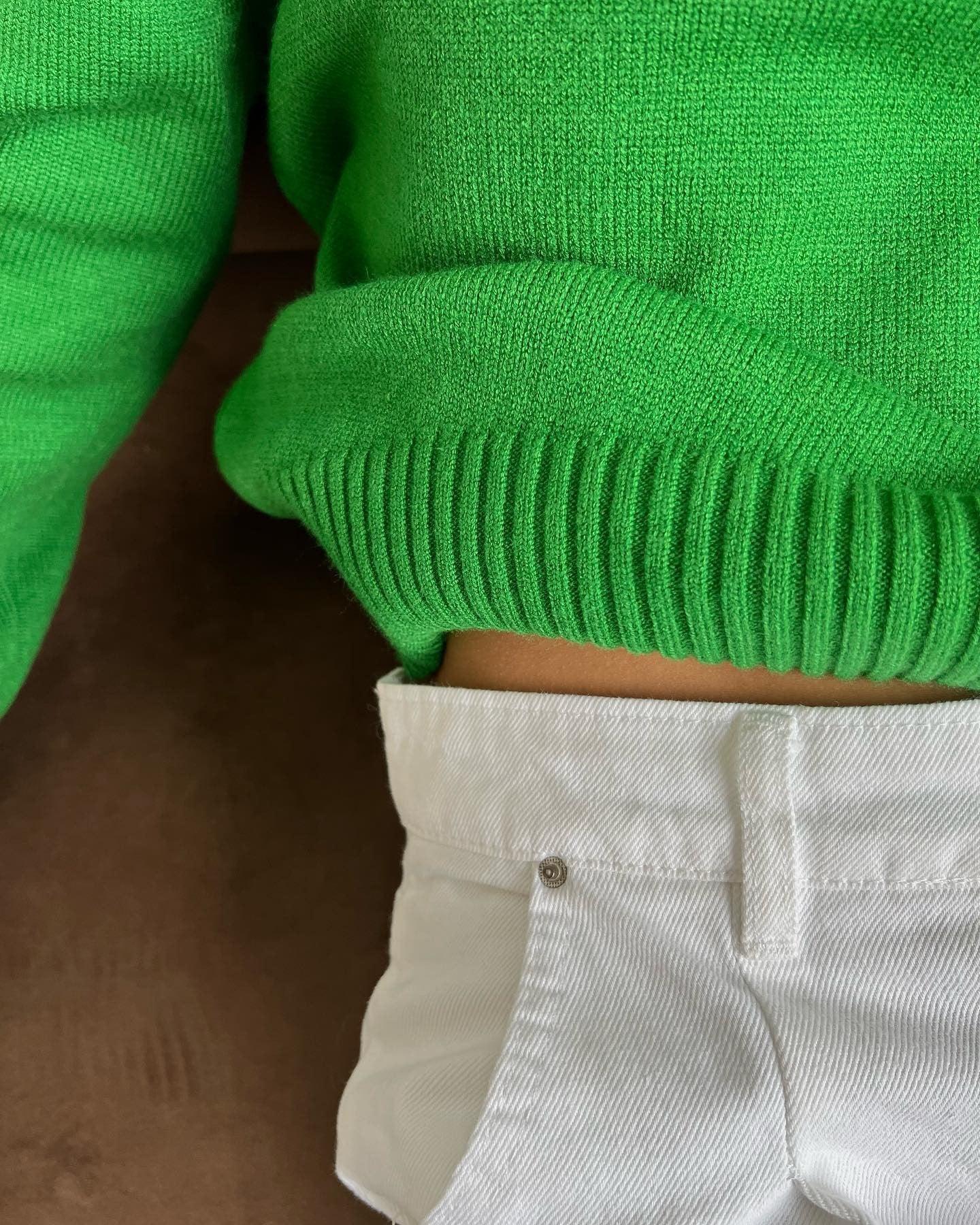 Ladies Solid Color Turtleneck Knit Sweater W003 - SWEETKAMA