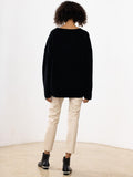Ladies Solid Color V Neck Knit Sweater 015 - SWEETKAMA