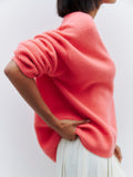 Ladies Solid Color V Neck Knit Sweater 015 - SWEETKAMA
