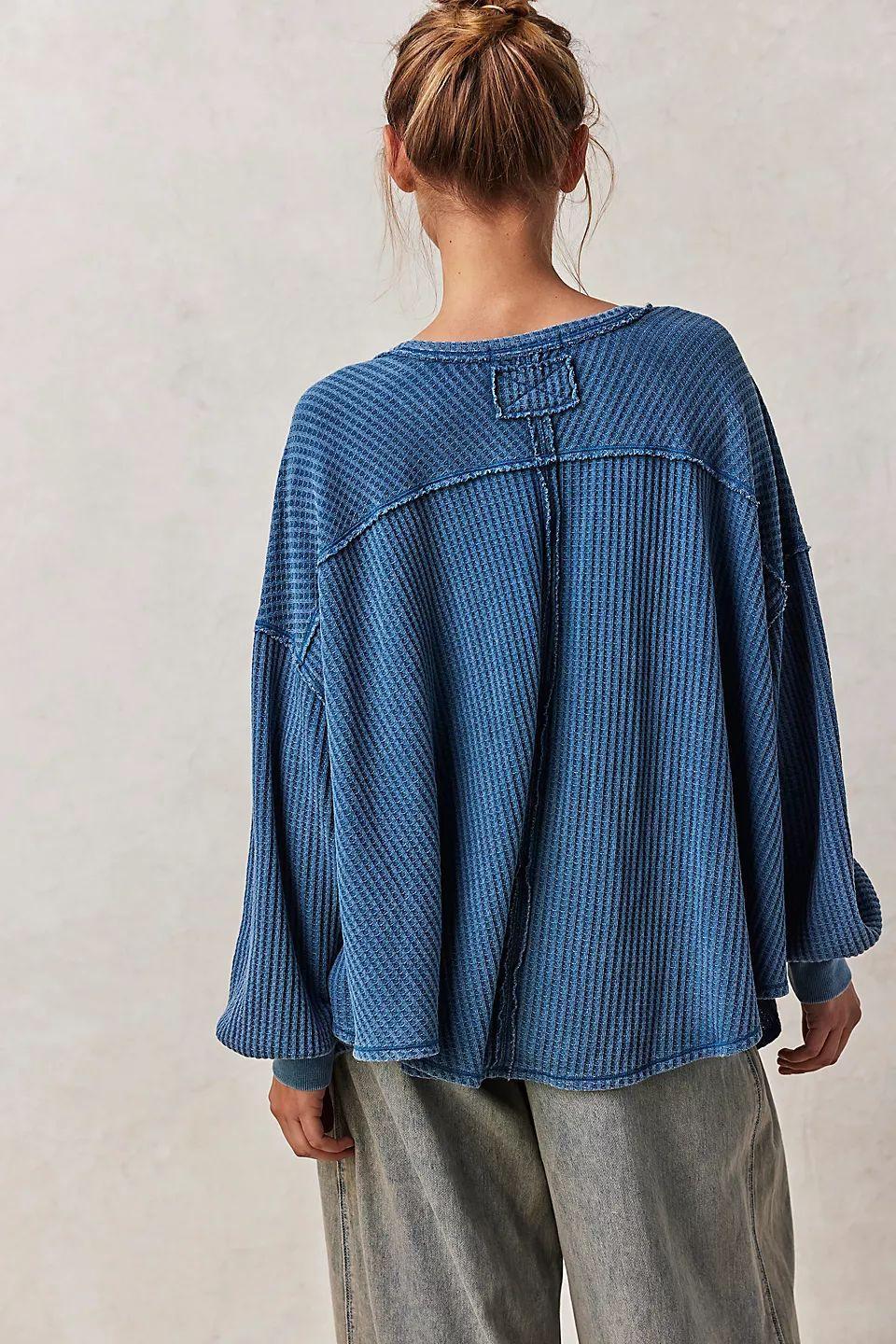Ladies Solid Color V-neck Slouchy Tee 0124 - SWEETKAMA