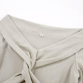 Ladies Solid Cross Off Shoulder Slim Fit Top TX7037 - SWEETKAMA