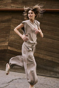Ladies Solid Overalls Sleevess Backless Jumpsuit 897 - SWEETKAMA