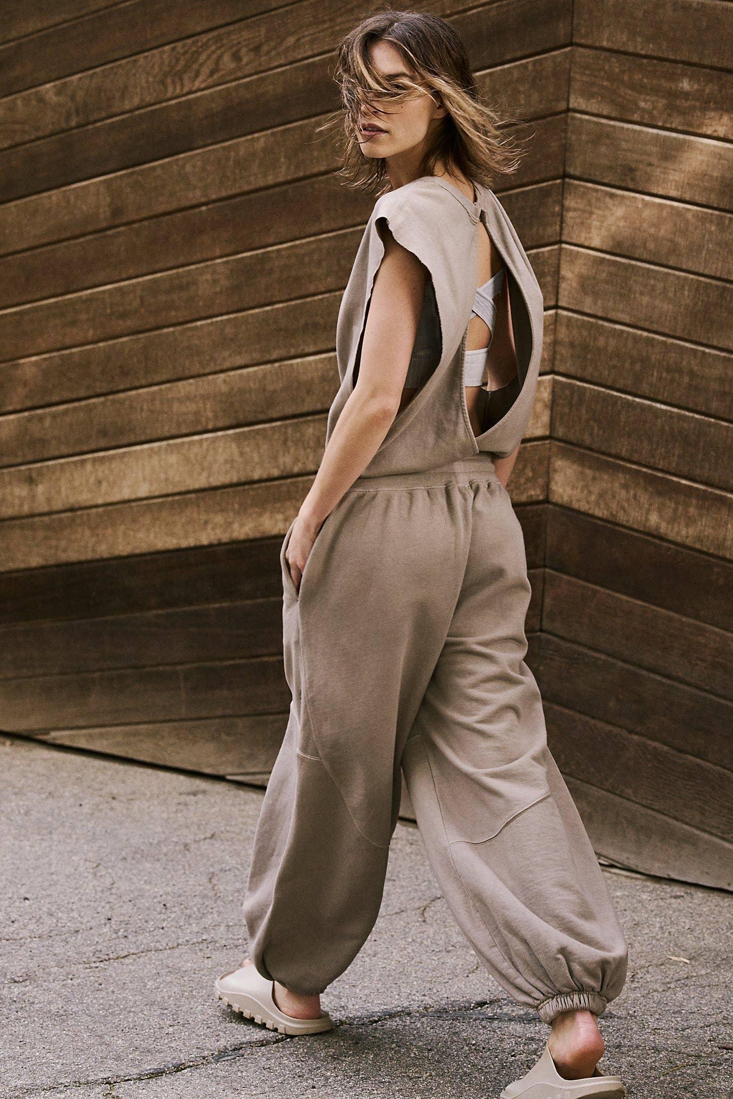 Ladies Solid Overalls Sleevess Backless Jumpsuit 897 - SWEETKAMA
