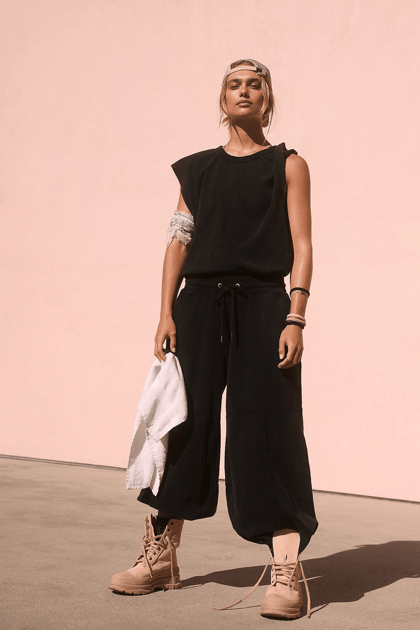 Ladies Solid Overalls Sleevess Backless Jumpsuit 897 - SWEETKAMA