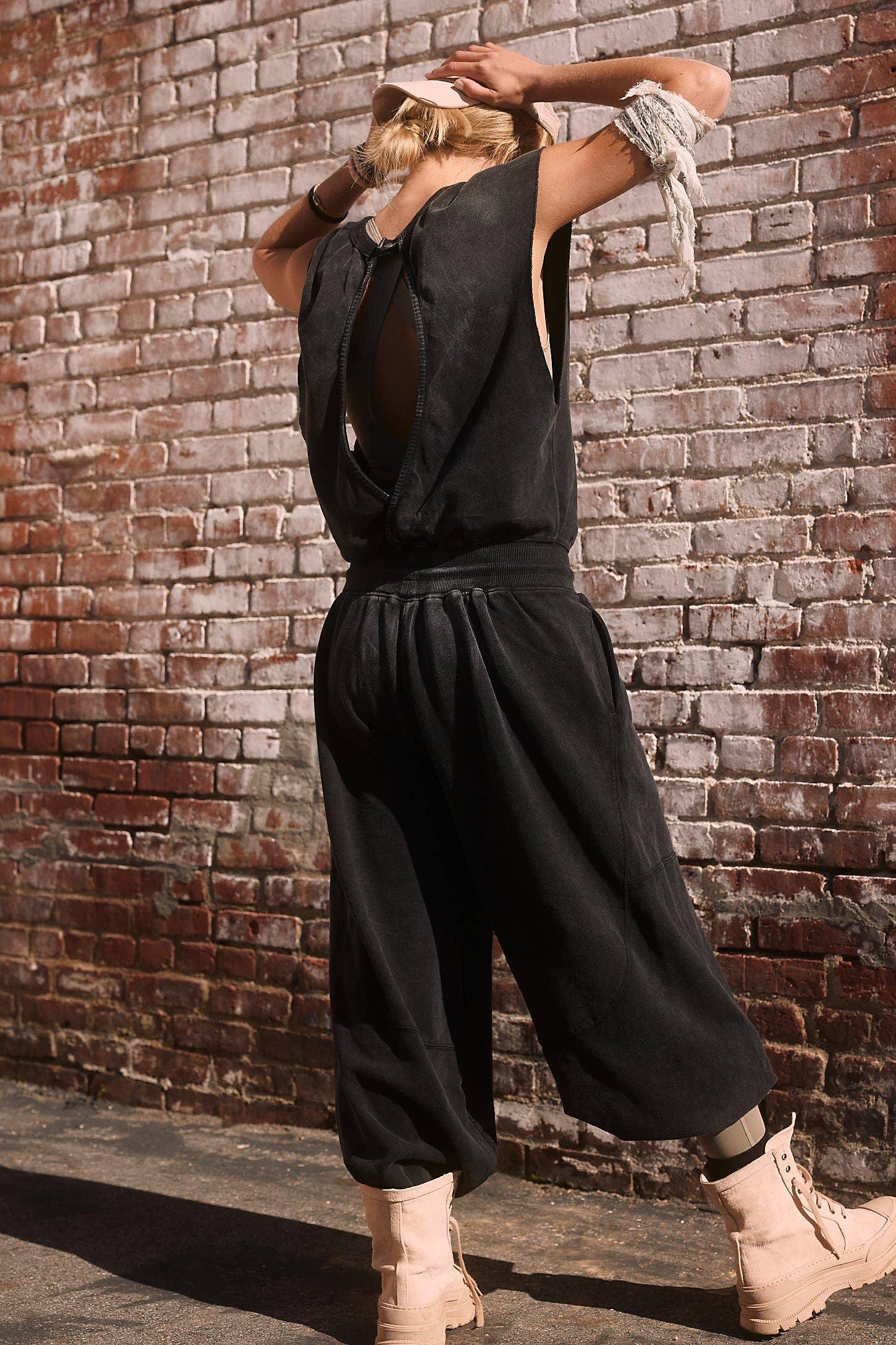 Ladies Solid Overalls Sleevess Backless Jumpsuit 897 - SWEETKAMA