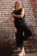 Ladies Solid Overalls Sleevess Backless Jumpsuit 897 - SWEETKAMA