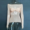 Ladies Solid See Through Cross Daily Top 21064 - SWEETKAMA