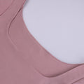 Ladies Solid Slim Fit Square Collar Basic Tee LH0609 - SWEETKAMA
