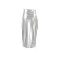 Ladies Split Leather Midi Skirt BSQ3632 - SWEETKAMA