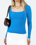 Ladies Square Neck Solid Color Casual Tee ESVO - SWEETKAMA