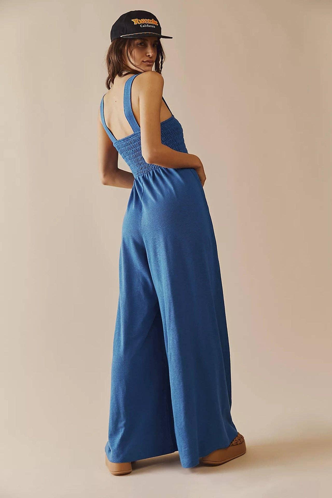 Ladies Strape Wide Leg Jumpsuits GKAX - SWEETKAMA