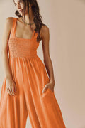 Ladies Strape Wide Leg Jumpsuits GKAX - SWEETKAMA