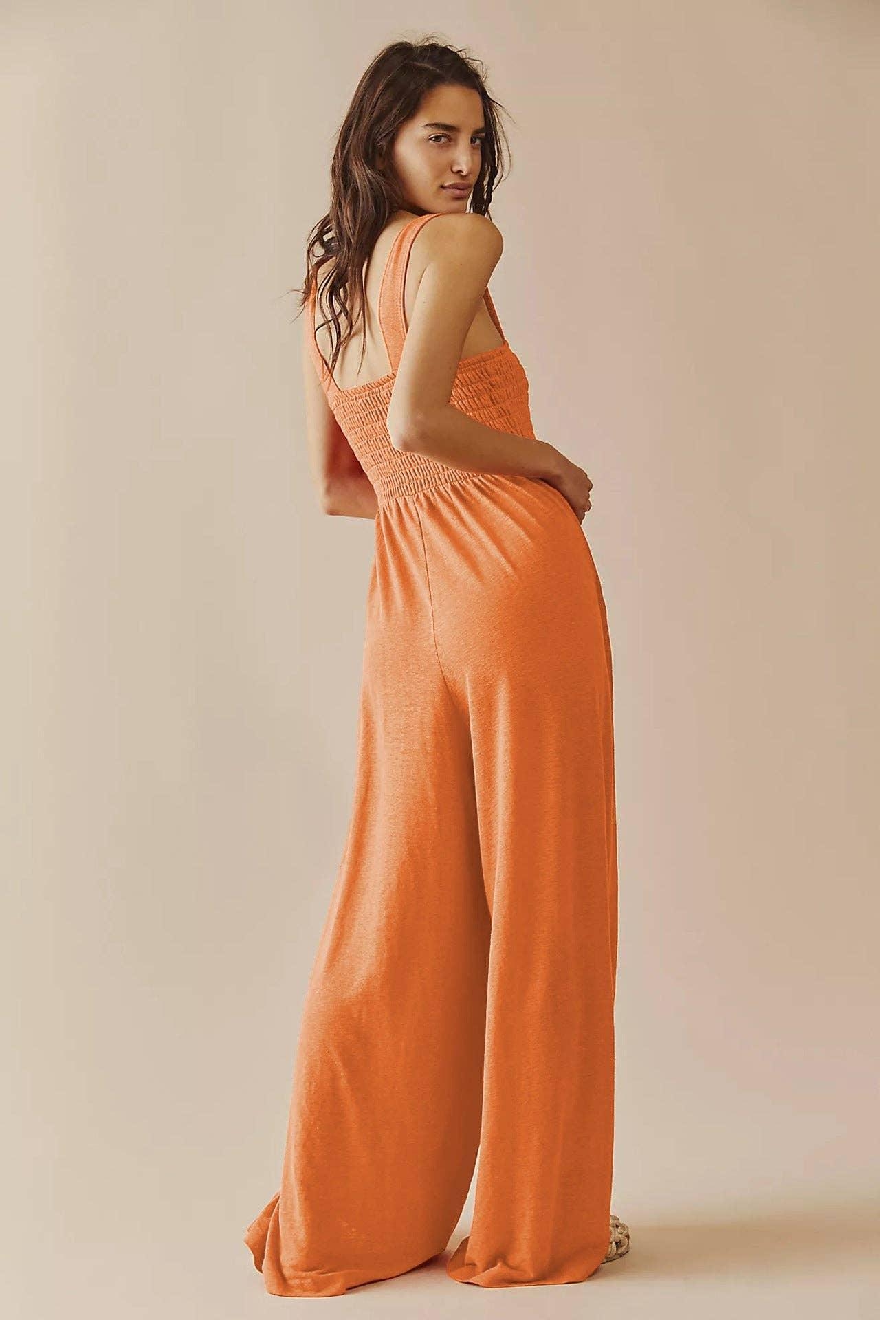 Ladies Strape Wide Leg Jumpsuits GKAX - SWEETKAMA