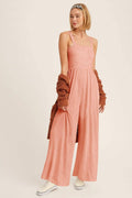 Ladies Strape Wide Leg Jumpsuits GKAX - SWEETKAMA