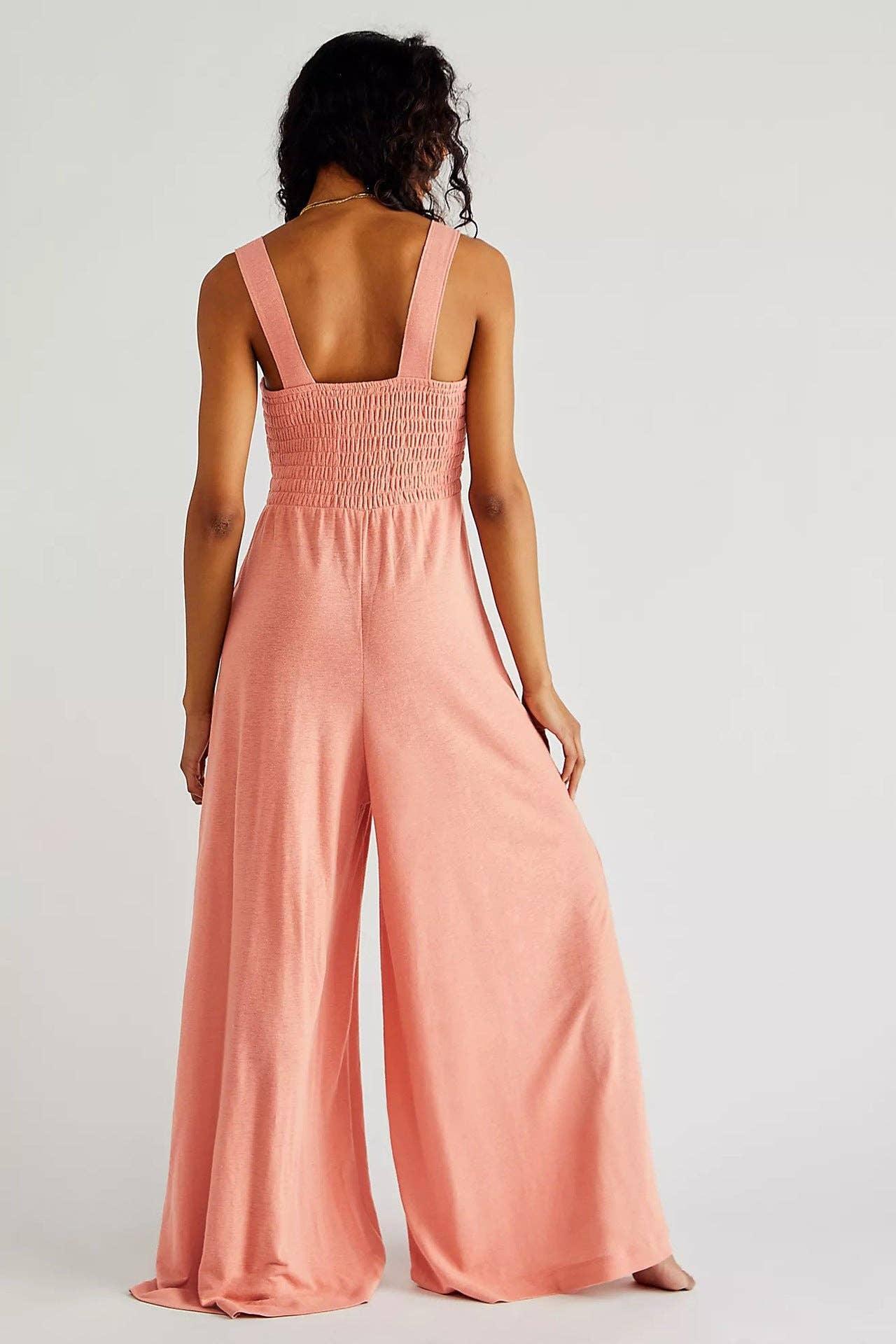 Ladies Strape Wide Leg Jumpsuits GKAX - SWEETKAMA