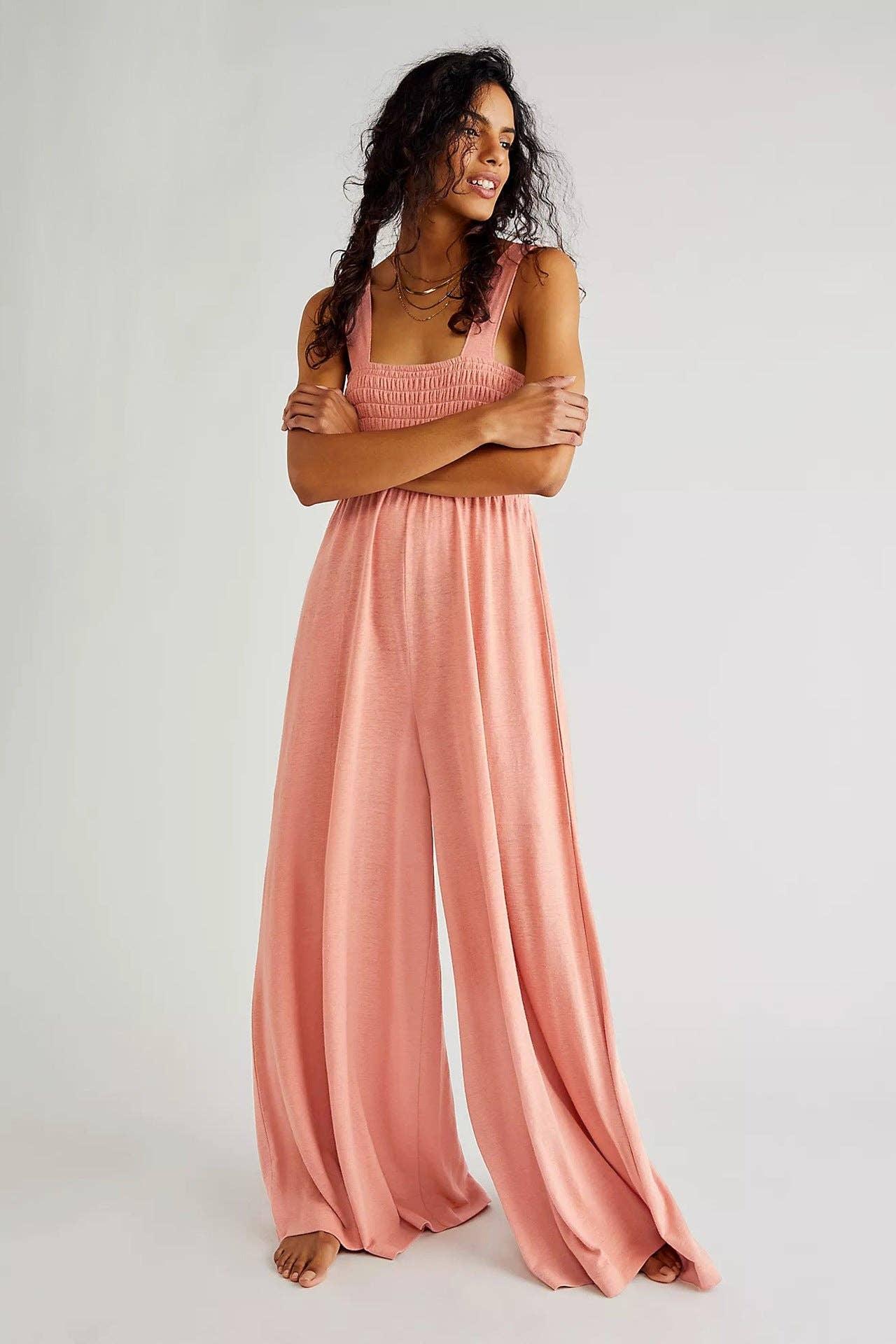 Ladies Strape Wide Leg Jumpsuits GKAX - SWEETKAMA