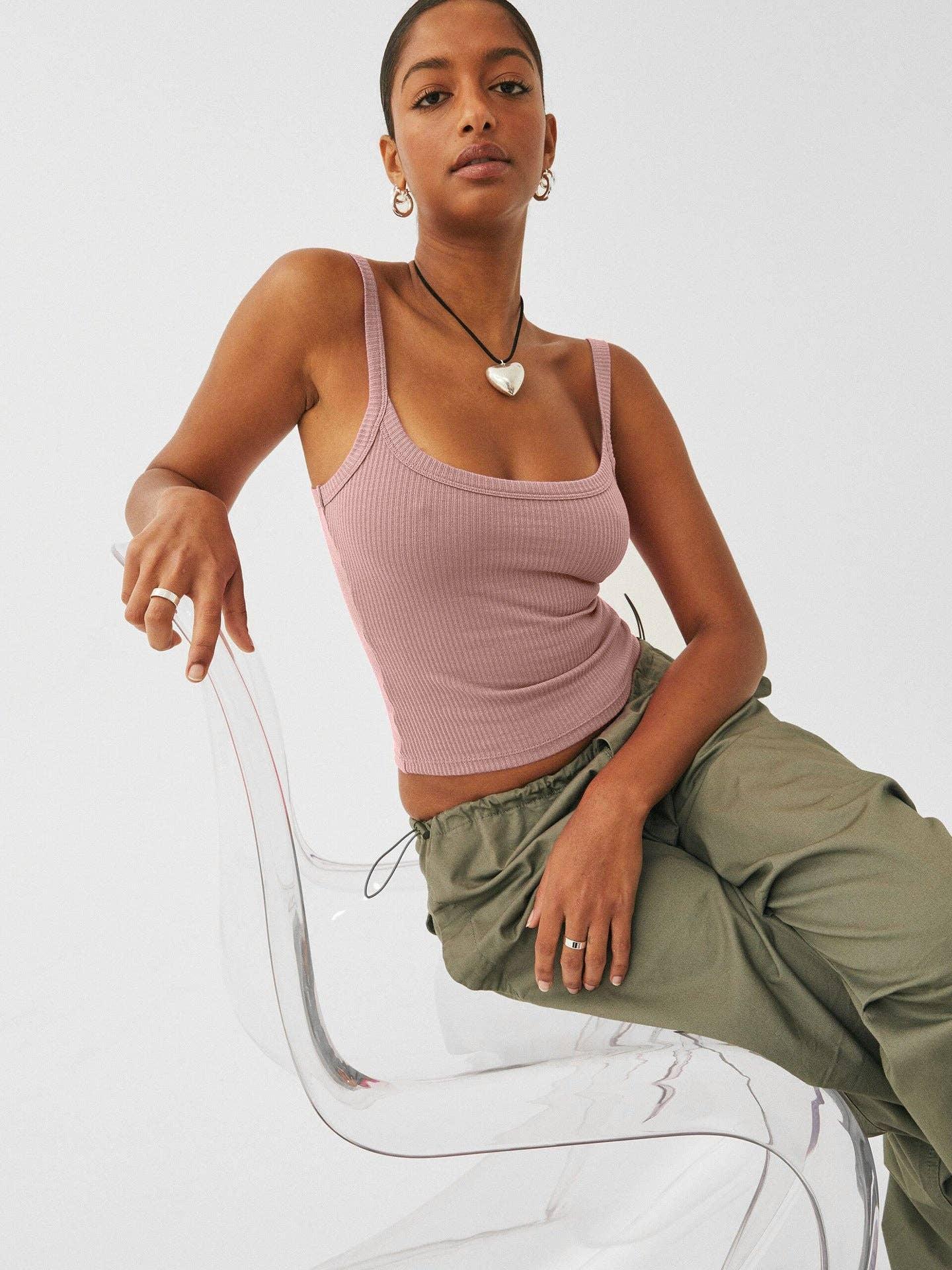 Ladies String Shoulder Daily Casual Camis ESSR - SWEETKAMA