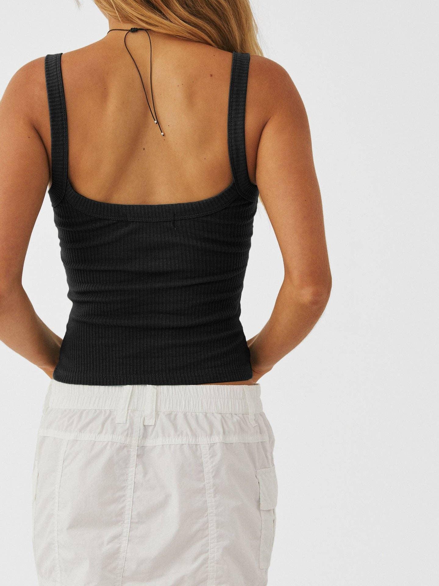 Ladies String Shoulder Daily Casual Camis ESSR - SWEETKAMA