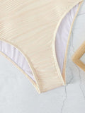 Ladies String Shoulder One Piece Swimwear RFD8128 - SWEETKAMA