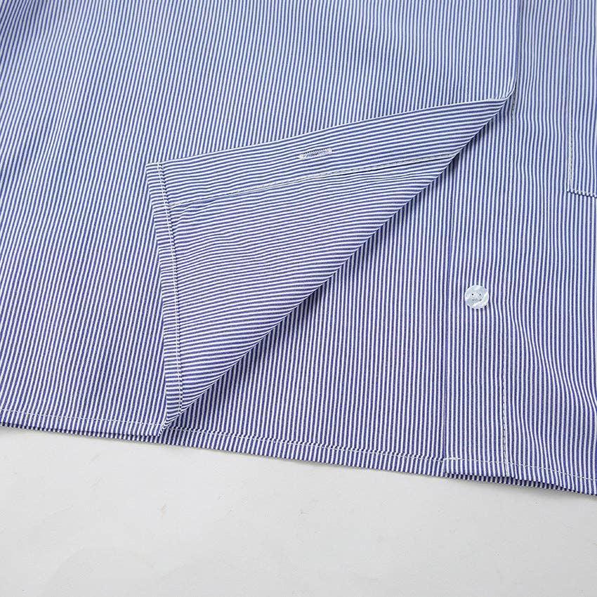 Ladies Stripe Long Sleeves Short Shirt SKT270 - SWEETKAMA