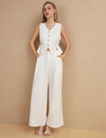 Ladies Stripe Vest and Pants 2PCS Set SKST397 - SWEETKAMA