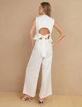 Ladies Stripe Vest and Pants 2PCS Set SKST397 - SWEETKAMA