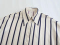 Ladies Striped Puff Sleeves Button Shirt SP068 - SWEETKAMA