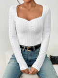 Ladies Sweetheart Neck Embroidery Tee G1011 - SWEETKAMA