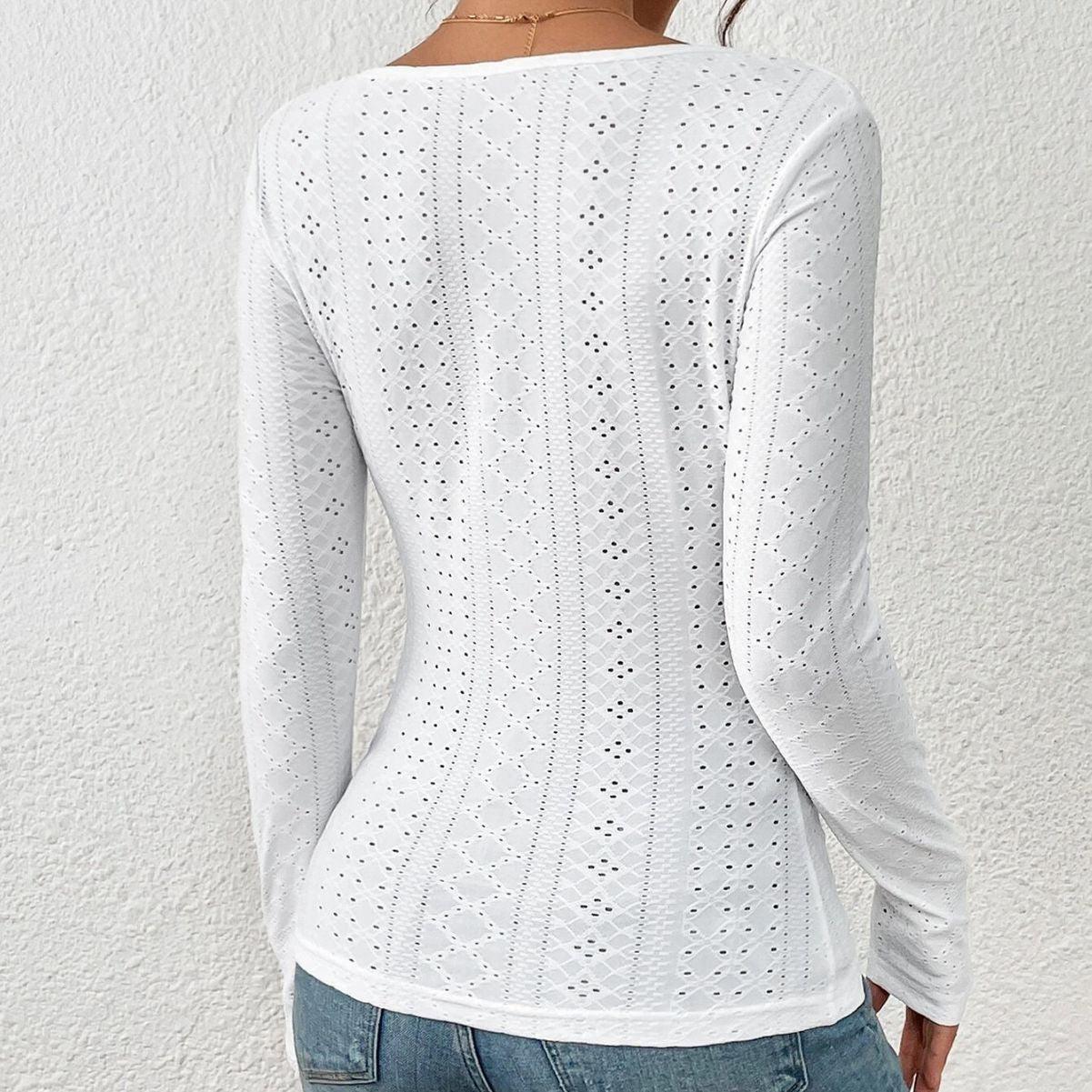 Ladies Sweetheart Neck Embroidery Tee G1011 - SWEETKAMA