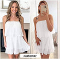 Ladies Two String Shoulder Plait Daily Jumpsuit 2352# - SWEETKAMA